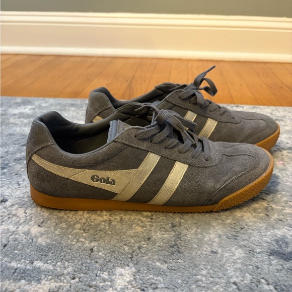 Gola Classics Women's Harrier Mirror Sneakers, SZ 11, Mocha/Gold - Picture 6 of 16